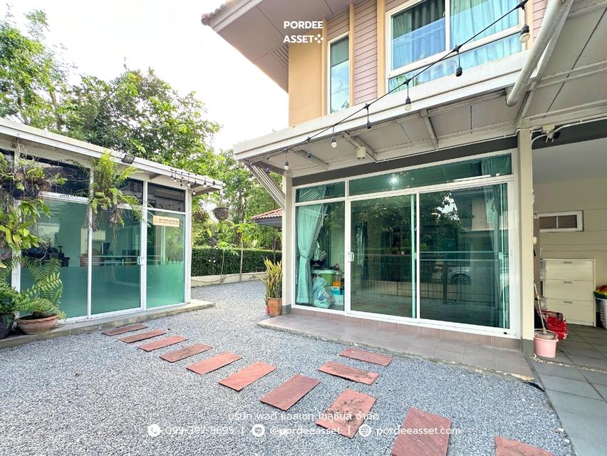 คณาสิริ ชัยพฤกษ์-วงแหวน ถ.บางกรวย ไทรน้อย (หลังริมติดสวนโครงการ จอดรถ 3 คัน ต่อเติมครบ บิวท์อินจัดเต็ม) : Kanasiri Chaiyaphruek-Wongwaen 16