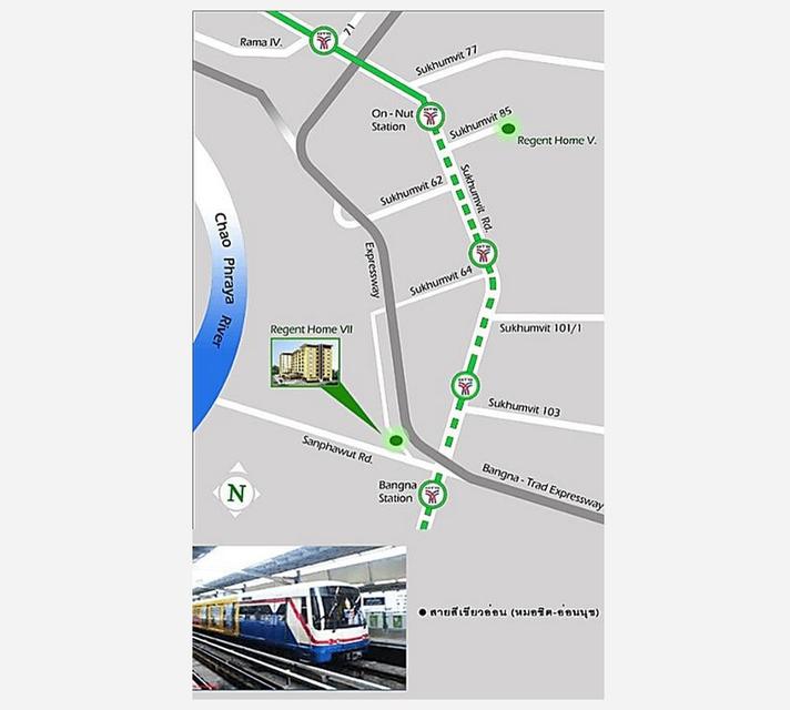 คอนโด รีเจ้นท์โฮม 7/1 ใกล้ BTS บางนา ขนาด 32 ตารางเมตร 1 ห้องนอน ชั้น8 ตึกD ตกแต่งใหม่ตามรูป 11