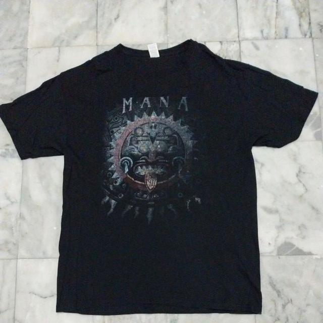 เสื้อยืดแขนสั้น แนววงดนตรีป๊อปร็อคสัญชาติเม็กซิกัน MANA แท้ มือสอง สภาพดี ของพร้อมส่งครับ