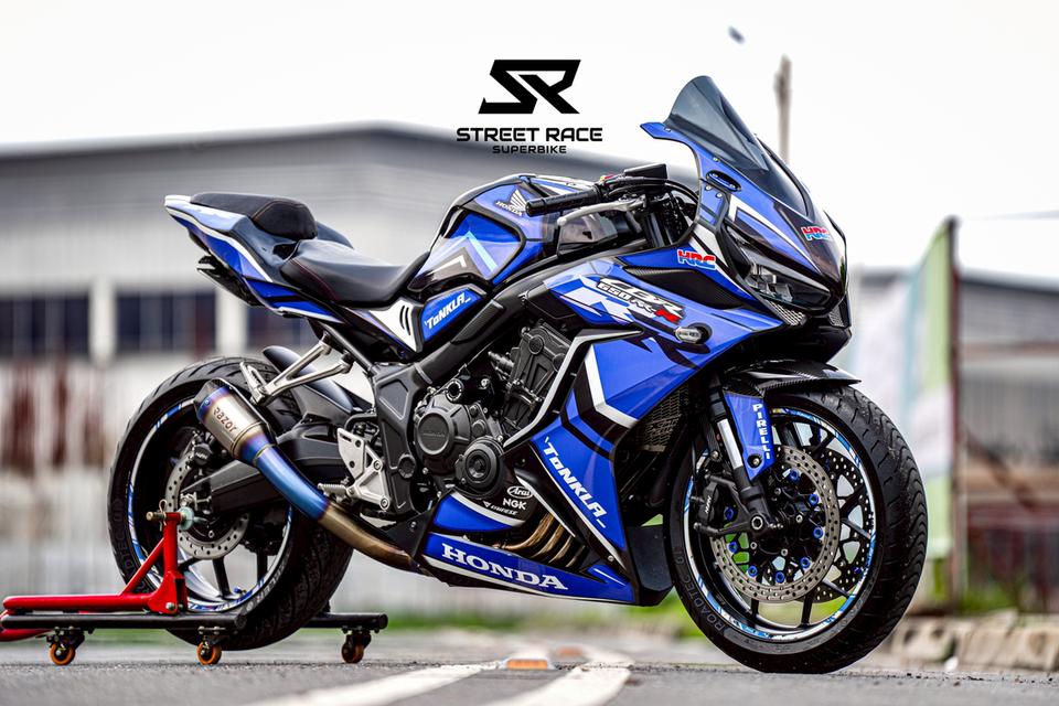 2023 Honda cbr650r ดำฟ้า รถปี 2023 รถสวย แต่งเยอะ 16