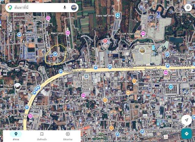ขายที่ดินในเมืองโคราช ที่ดิน 2ไร่ 2งาน ด้านข้างติดทางสาธารณะ มิตรภาพซอย4 ใกล้เดอะมอลล์โคราช ที่ดินหน้ากว้าง 26.5เมตร ลึก 150เมตร 9