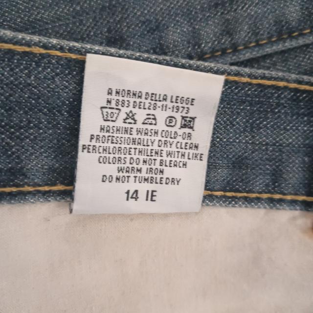  กางเกงยีนส์แบรนด์ARMANI JEANSปี1981  ผ้าฝ้าย 100% ประเทศต้นกำเนิด: อิตาลี  ผลิตในอิตาลี 8