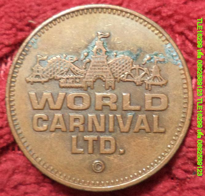 ENX00448 เหรียญ World Carnival LYD. เนื้อทองแดง พร้อมส่งems 3