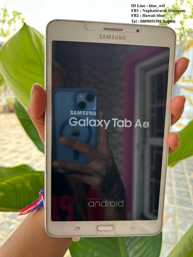 Samsung TabA(6) จอ7นิ้ว ใส่ซิมโทรได้รองรับ4G สภาพสวย ดูยูทูบได้เล่นเฟสได้tiktokได้ ใช้งานปกติ