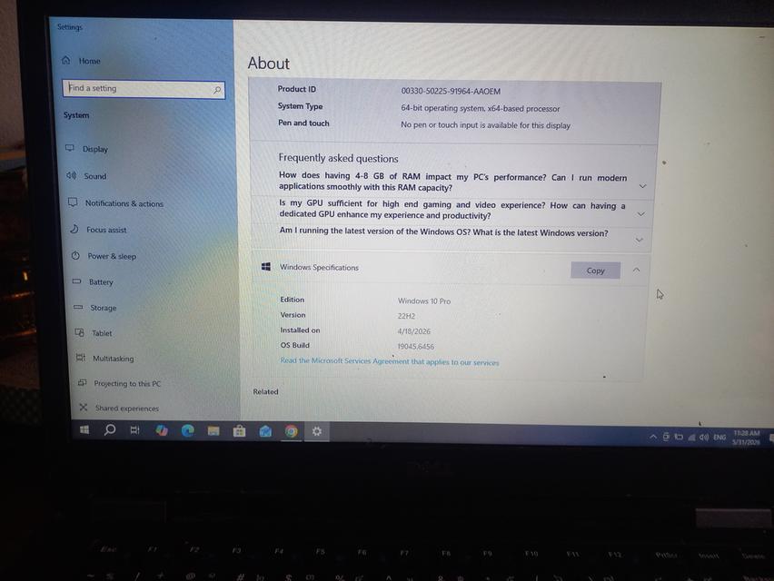 notebook i5 dell ram drr4 รูปที่ 2