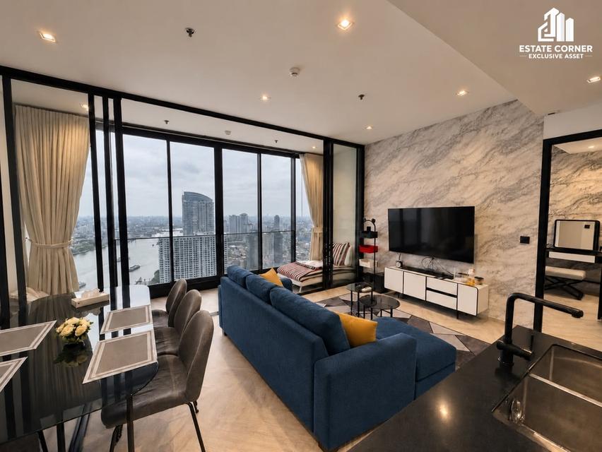 ขายคอนโด Chapter Charoennakorn - Riverside ชั้น 42 วิวโค้งแม่น้ำเจ้าพระยา | 2 ห้องนอน 79 ตร.ม. แต่งครบพร้อมอยู่! 7