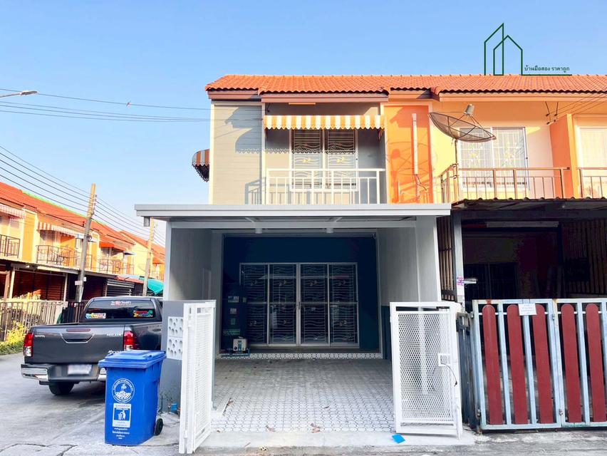 ทาวน์เฮ้าส์ 2 ชั้น ม.ชายคลอง หลังริม บางบ่อ สวยพร้อมอยู่ 1