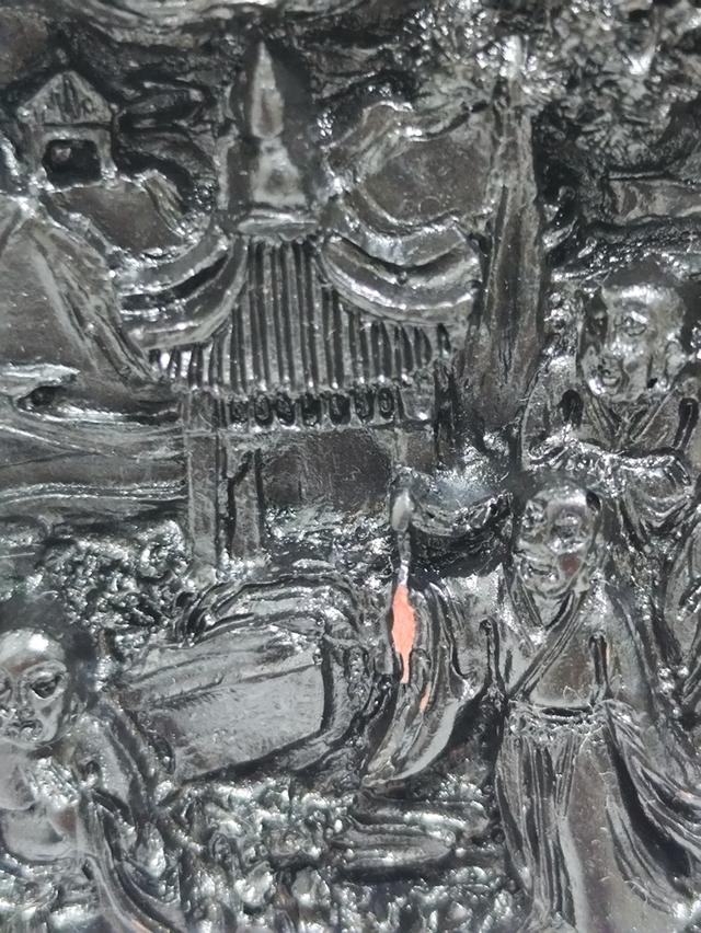 Chinese Wood and Lacquer Carved Lid 18/19th Century ฝาไม้แกะสลักอย่างประณีตและงดงามทั้งสองด้าน รูปที่ 3
