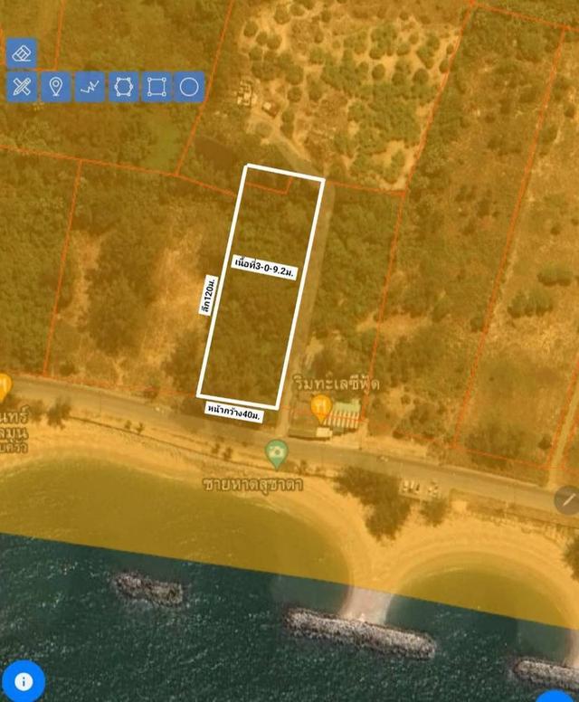 ขายที่ดินทำเลทองเมืองระยอง ติดชายหาดทะเลPMY 3ไร่ ติดหน้าชายหาด วิวทะเลสวยมาก 6