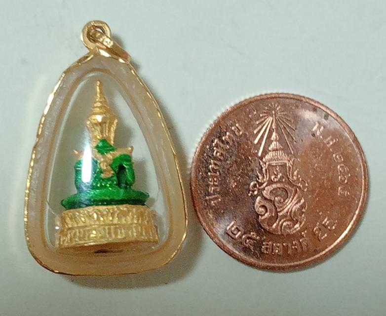 พระแก้วทรกตเลี่ยมกรอบทองคำแท้ รูปที่ 2