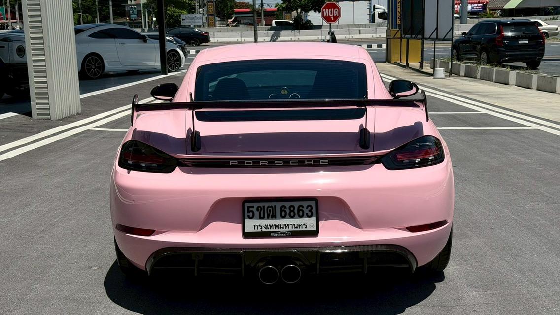 💖 PORSCHE 718 CAYMAN 2.0 Turbo 2018 💖 สีดำดุดัน WRAP ชมพูสุดคิวท์ 🖤🎀 แต่งหล่อจัดเต็ม พร้อมซิ่ง! รูปที่ 16