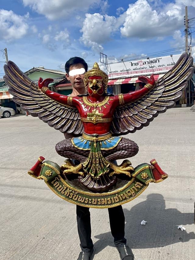 ครุฑธนาคาร พญาครุฑ ขนาด130x130cm ครุฑแขวนผนัง