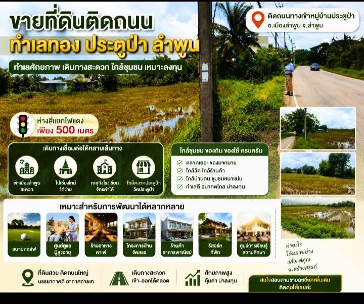 ที่ดินทำเลทอง ใกล้ส่วนราชการ โรงพยาบาล โรงเรียน เดินทางไปมาไม่ไกล ใกล้เชียงใหม่ 15นาที 2