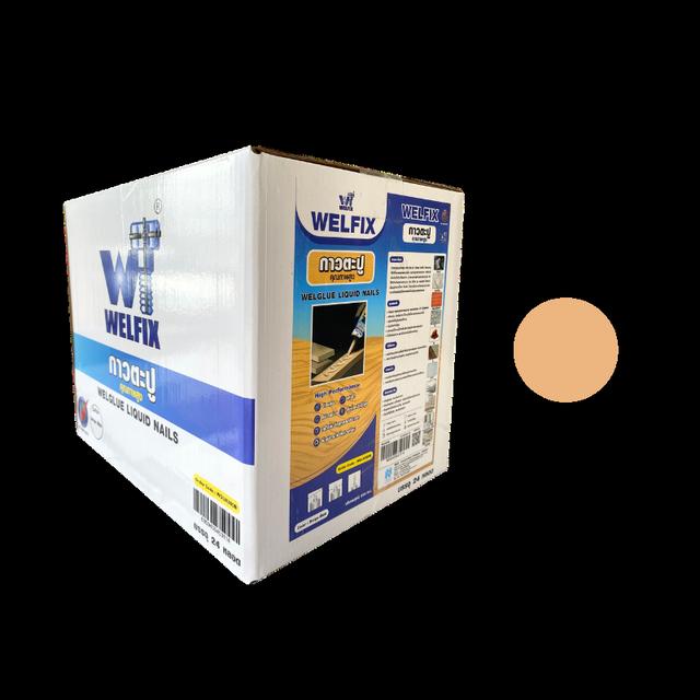 กาวตะปู กาวพลังตะปู WELFIX หลอด 300 มล. สีเบจ ใช้แทนตะปู กาวติดผนัง  กาวตะปูติดบัว กาวติดกระเบื้อง 9