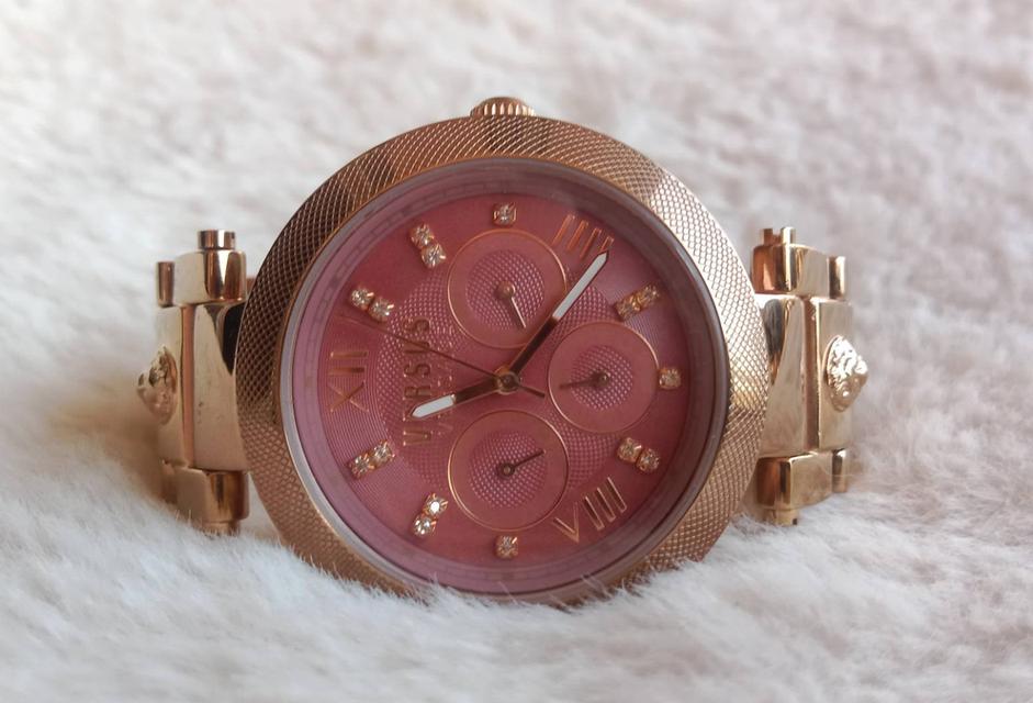 23.Versace Analog Purple Dial Women's Watch - SCA06 0016 ระบบ Quartz อปก.กล่องแทน