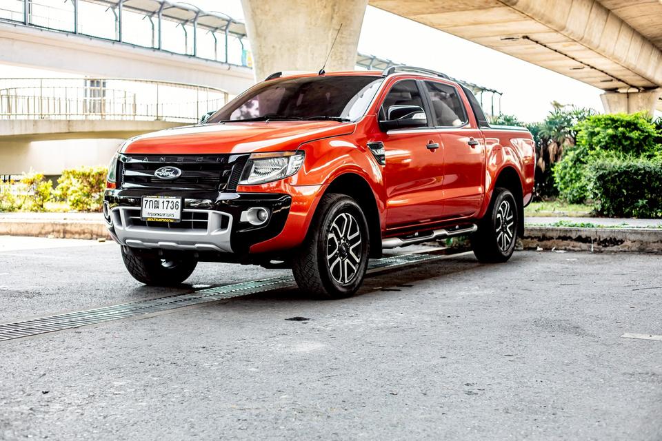 Ford Ranger 3.2 Wildtrak 4X4 Hi-Lander Double Cab เกียร์ AT ปี 2013 สีส้ม 2