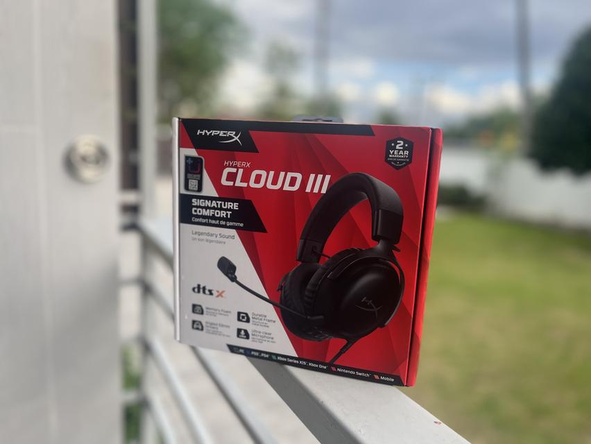 hyperx cloud 3 black (สภาพดี 99เปอร์เซ็น ใช้งาน3วัน) 2