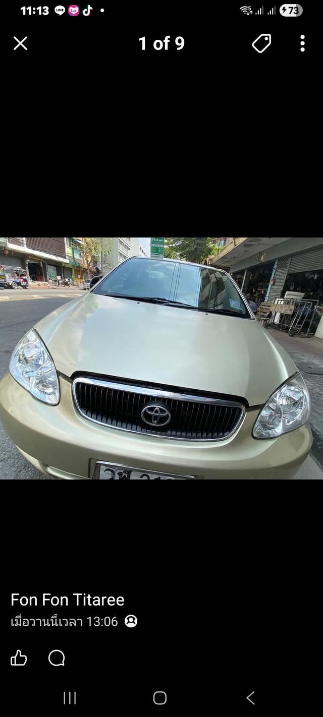 Toyota Altis ปี 2003 สีบรอนซ์ทอง เบาะคู่หน้าเปลี่ยนใหม่ รูปที่ 9