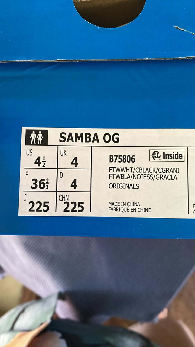 Adidas Samba OG Cloud White Core Black 7