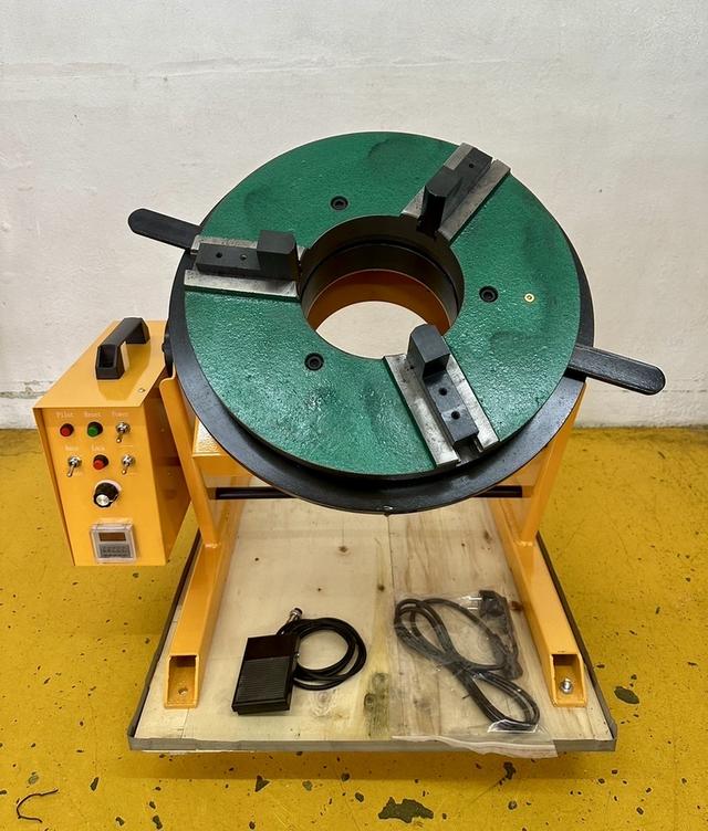 เครื่องหมุนจับชิ้นงาน HD-100 220V จับชิ้นงาน2.5นิ้ว-15นิ้ว รับน้ำหนัก100กก