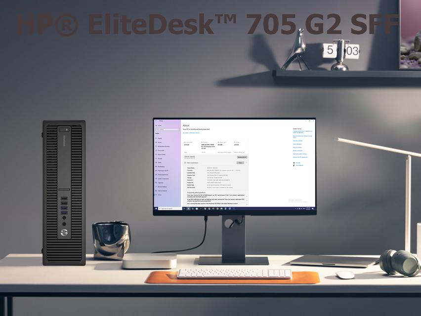 คอมพิวเตอร์เดสก์ท็อป HP® EliteDesk™ 705 G2 SFF With Upgraded-Parts เฉพาะตัวเครื่อง (ไม่รวมจอภาพ) ราคาขาย 2,590 บาท รวมค่าส่งแบบEMSทั่วไทย 11