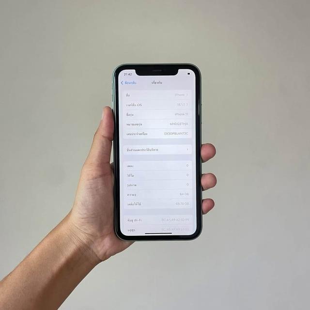 iPhone 11 64GB ศูนย์ไทยแท้ เดิมปรกติทุกอย่าง 8