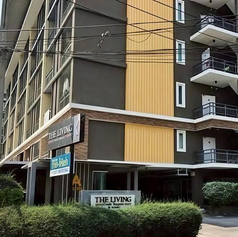 ให้เช่าคอนโดบางแสนชลบุรี คอนโด เดอะลิฟวิ่ง บางแสน ตึกเอ ห้อง 24/107 (A504) ชั้น 5 ตึก A คอนโดตั้งอยู่ที่ ถนนบางแสนสายล่า 1