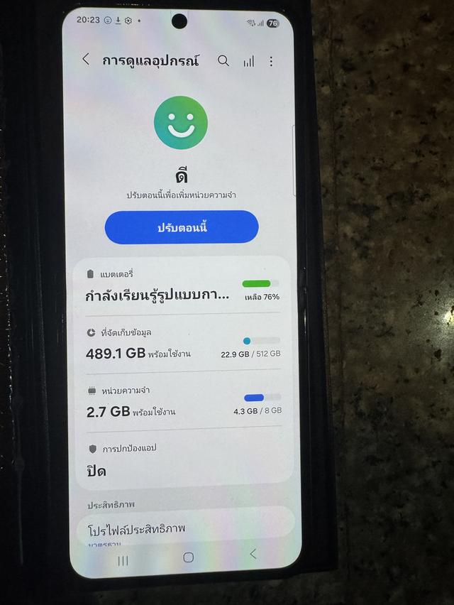 ขายSamsungFlip5สีGreen512กิ๊กสูนTrueยกกล่องจอกางสุดไม่มีจุดไม่มีเส้นหายากมากๆ 7