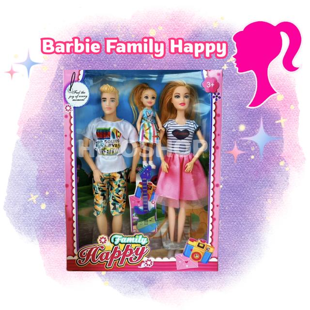 Family Happy Set เซ็ทตุ๊กตาครอบครัว ตุ๊กตาพ่อแม่ลูก งานข้อต่อ สีสันสดใส น่ารักน่าเล่นมากค่ะ 9