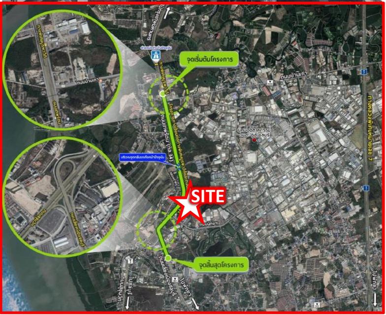 ขายที่ดิน ใกล้ Lotus Plus Mall Amatanakon 4