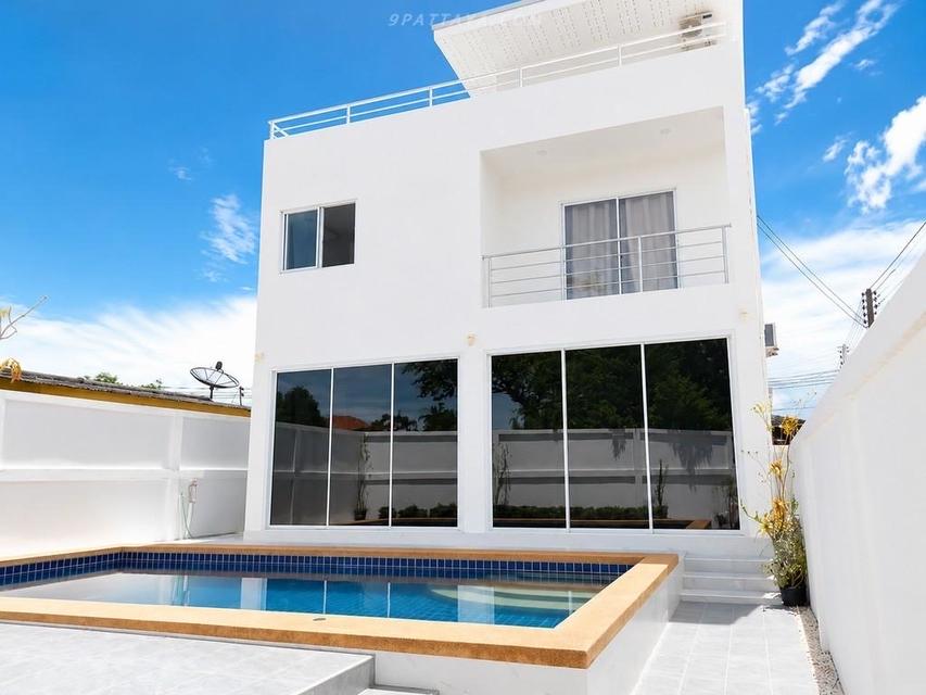 For Sale / Rent | Ocean & Mountain View Pool Villa – Bang Saray Old Town ✨Discounted Sale Price: 9,200,000 THB, reduced from 10,200,000 THB 4-bedroom 1