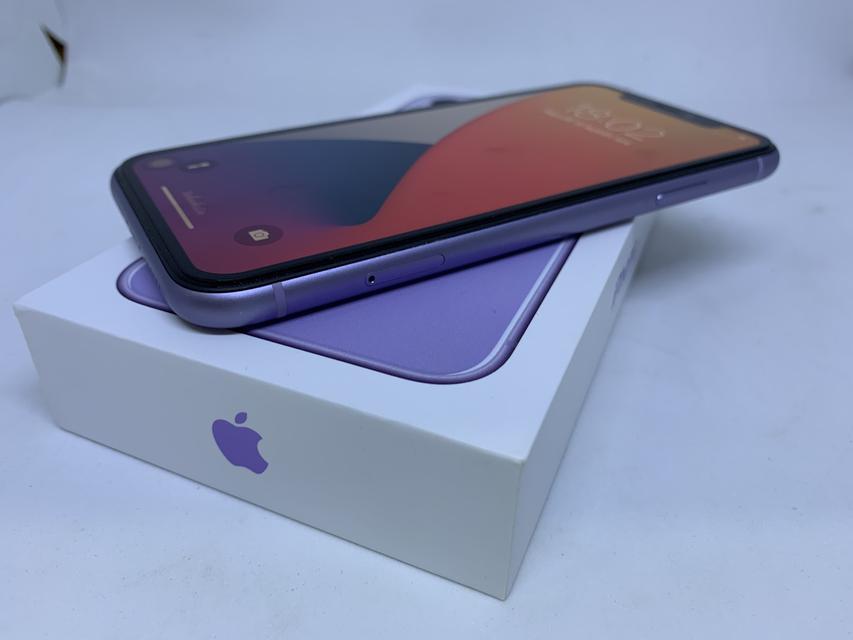 Apple IPhone 11 64GB สินค้ามือสอง แบต 100% โมเดล TH ประกันศูนย์ 9 เดือน (สีม่วง) 3