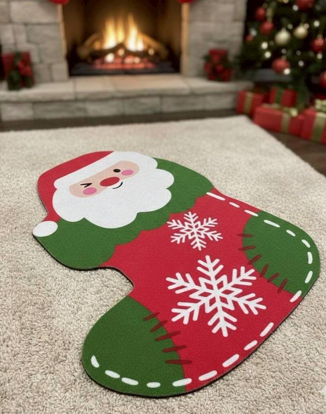 พรมคริสต์มาสลายน่ารักๆ