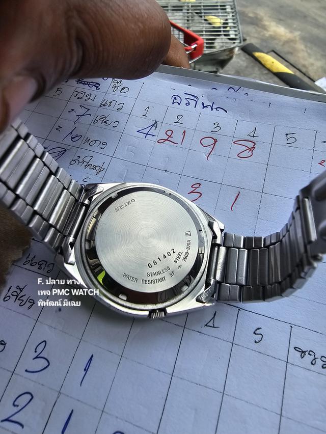 Vintage Seiko 7009-876A ข้อมือประมาน20ใส่ได้ ขนาด 37มม ระบบ ออโตเมติกเครื่อง 7009-876A หน้าปั กันน้ำได้ พร้อมใช้งาน เข็มเดินดีปกติ