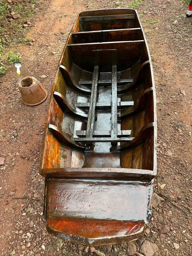 เรือรดน้ำไม้สัก เรือไม้สักโบราณ เรือการเกษตร เรือใช้รดน้ำในสวน