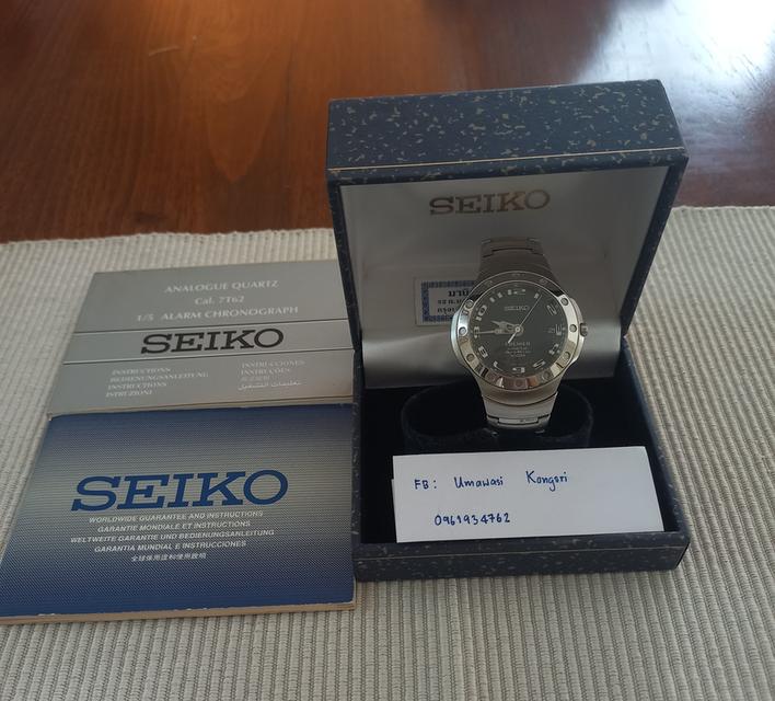นาฬิกา Seiko Premier Kinetic Auto Relay  รหัสตัวเรือน 5J22-0D60