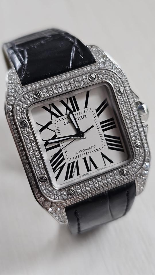 Cartier Santos 100 Medium Diamond 3