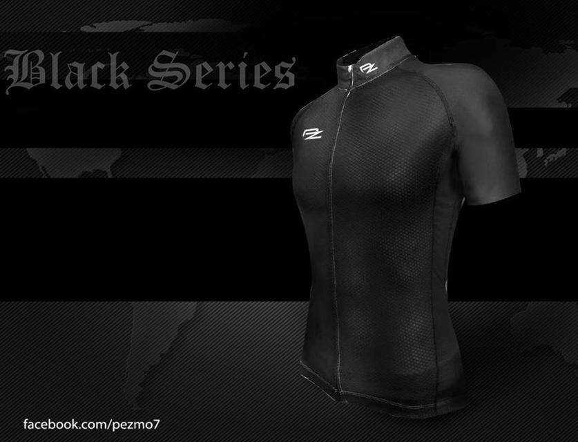 " BLACK SERIES"😎 เสื้อปั่น+ กางเกงจักรยานเสป๊คPro สีดำล้วน 2