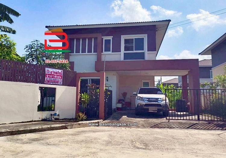 บ้านเดี่ยว หมู่บ้าน วังทอง เดอะแพรรี่ คลอง 2 เนื้อที่ 68.3 ตรว.ทำเลดีใกล้ตลาดไอยรา ถนนรังสิต-คลองหลวง ตำบลคลองสอง อำเภอคลองหลวง จังหวัดปทุมธานี 1