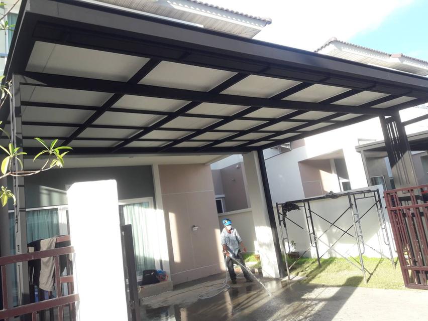 รับเหมา ต่อเติม โครงหลังคากันสาด ต่อเติมห้องครัว เทพื้นปูกระเบื้อง Line dddesign23 รูปย่อยที่ 2