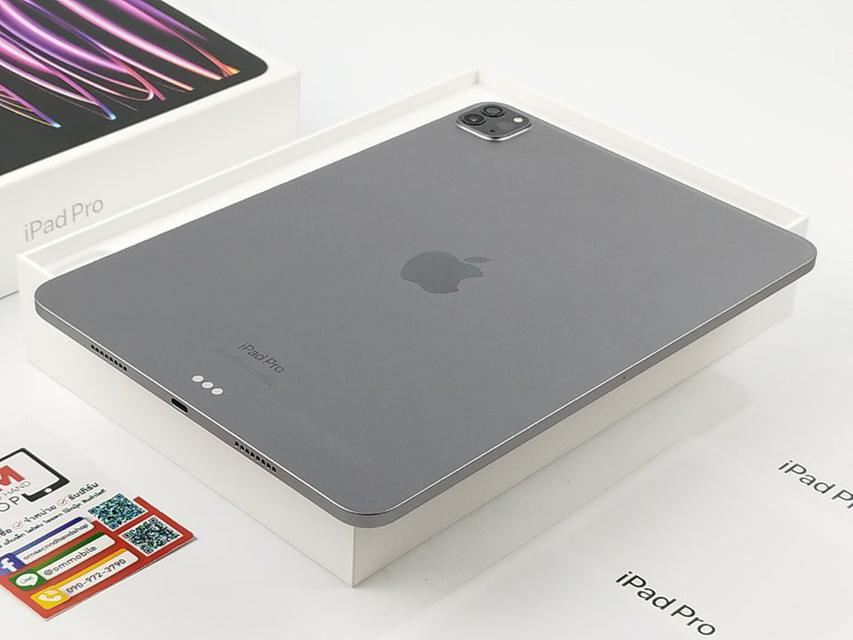 ขาย/แลก iPad Pro 11 inch M2 Gen4 128GB Wifi Space Gray ศูนย์ไทย ประกันศูนย์ยาว สภาพใหม่มาก แท้ ครบกล่อง เพียง 30,900 บาท 3