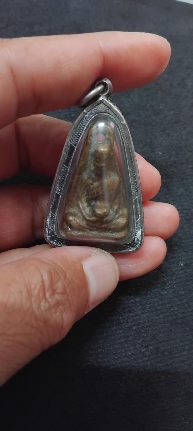 พระบ้านเก็บเก่า หลวงพ่อทบหลังพ่อเขียนเหลียมเงินเก่า