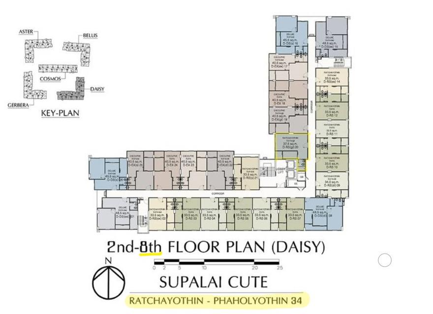 ขาย คอนโด  ศุภาลัย คิวท์ รัชโยธิน - พหลโยธิน 34   ( Full Furnish ) 1