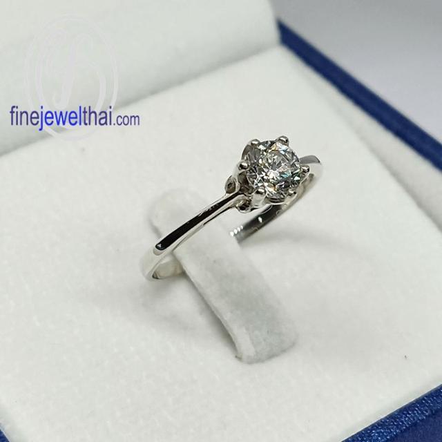 Finejewelthai แหวนเงินแท้ แหวนเพชรCZ เพชรสังเคราะห์ - R1130cz