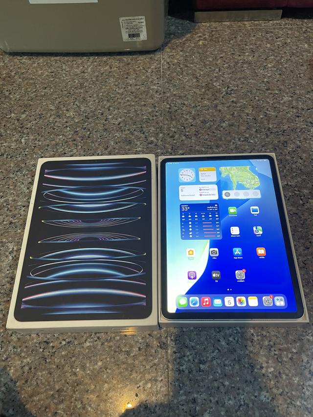 ขายiPadPro11นิ้วM2สีหายากSilver128กิ๊กWifi Celluer ใส่ซิมได้ยกกล่องไร้รอยใช้งานดีถูกๆ
