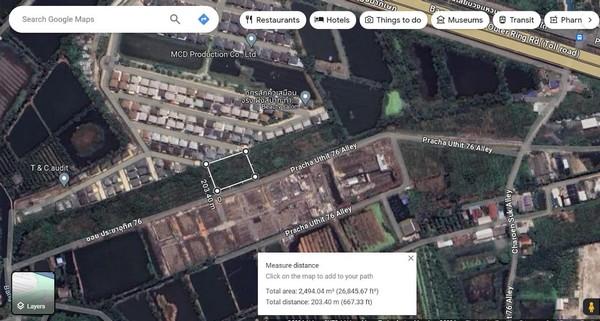ที่ดินพระราม2 ประชาอุทิศ 76 คู่ขนานมอเตอร์เวย์ ขายยกแปลง 12 ล้าน เนื้อที่ 1-1-85.8 ไร่ ทุ่งครุ กรุงเทพฯ 8