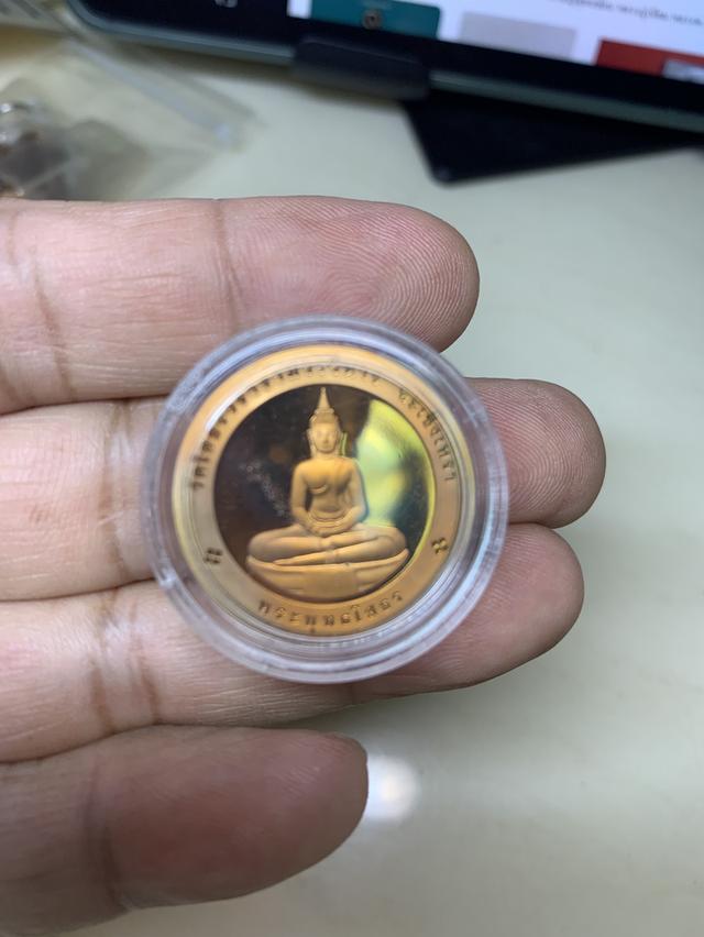 หลวงพ่อโสธร หลังหลวงปูเจียม เนื้อทองแดงขัดเงาพ่นทราย ที่ระลึกงานพระะราชทานเพลิงศพ ปี40