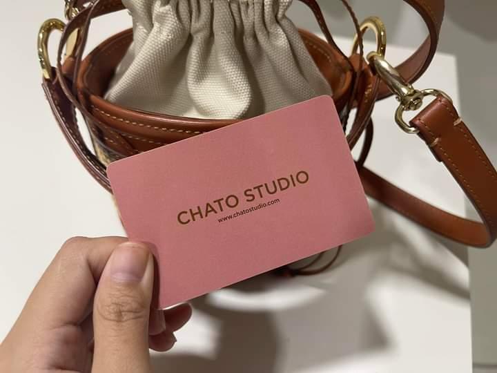 กระเป๋า CHATO STUDIO LK096 Milan Straw Bucket Bag 2