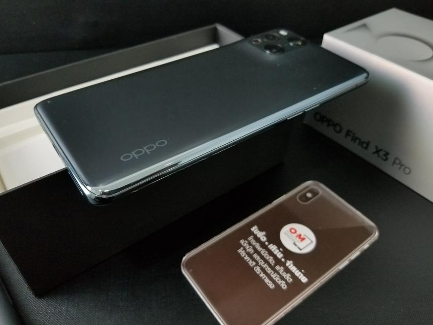 ขาย/แลก OPPO Find X3 Pro 5G 12/256GB Gloss Black ศูนย์ไทย สวยมาก แท้ ครบยกกล่องเพียง 20,900 บาท  3