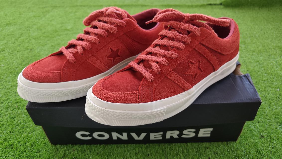 Converse One Star Academy Ox สีแดงเบอร์กันดี